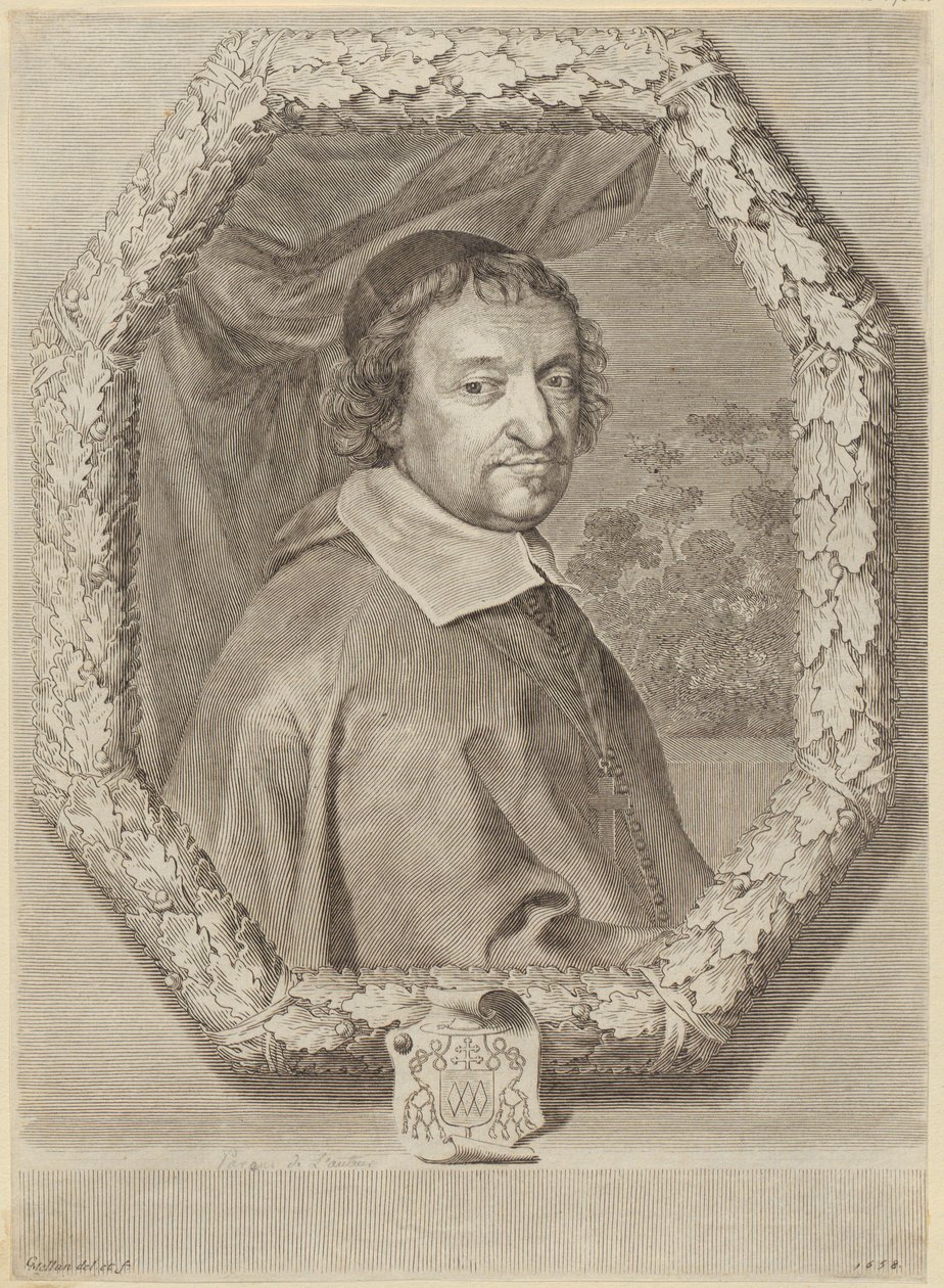 Portret Victora Le Bouthilliera autorstwa Claude Mellan