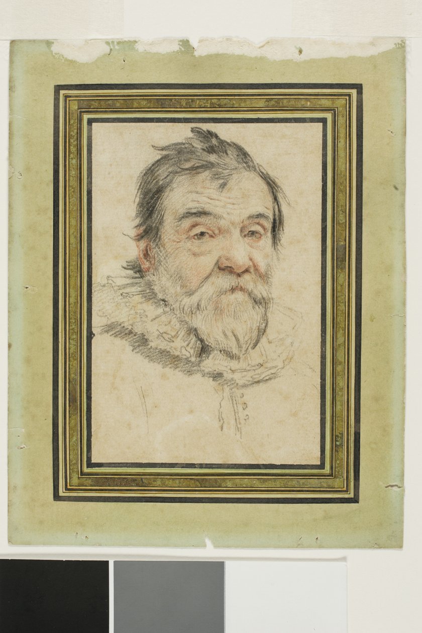 Portret brodatego starca autorstwa Claude Mellan
