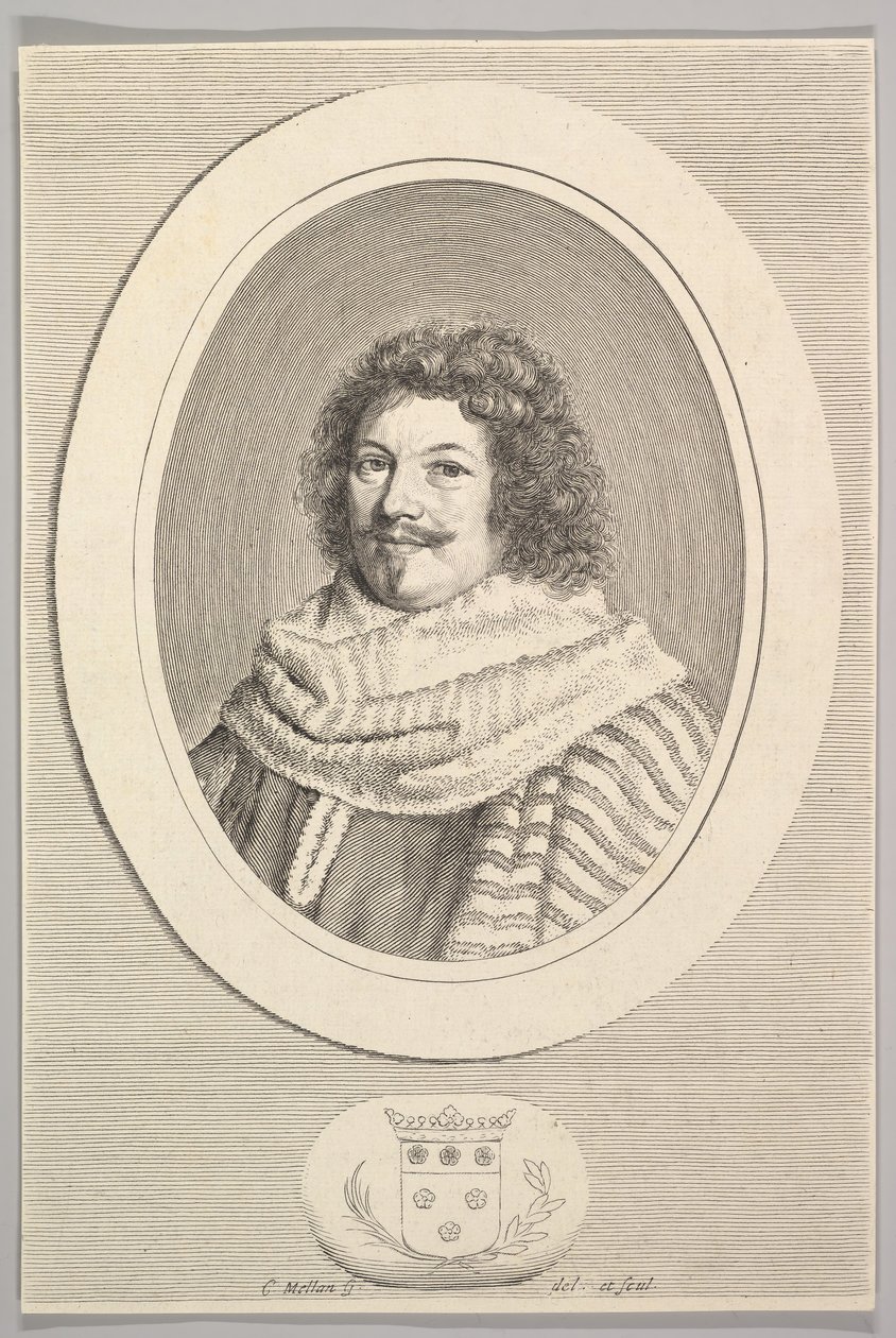 René de Longueil, markiz de Maisons. autorstwa Claude Mellan