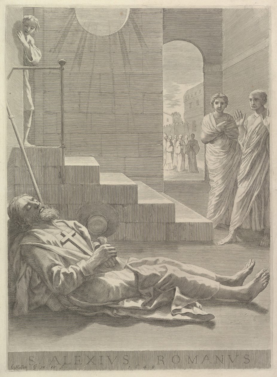 Św. Alexis, 1649. autorstwa Claude Mellan