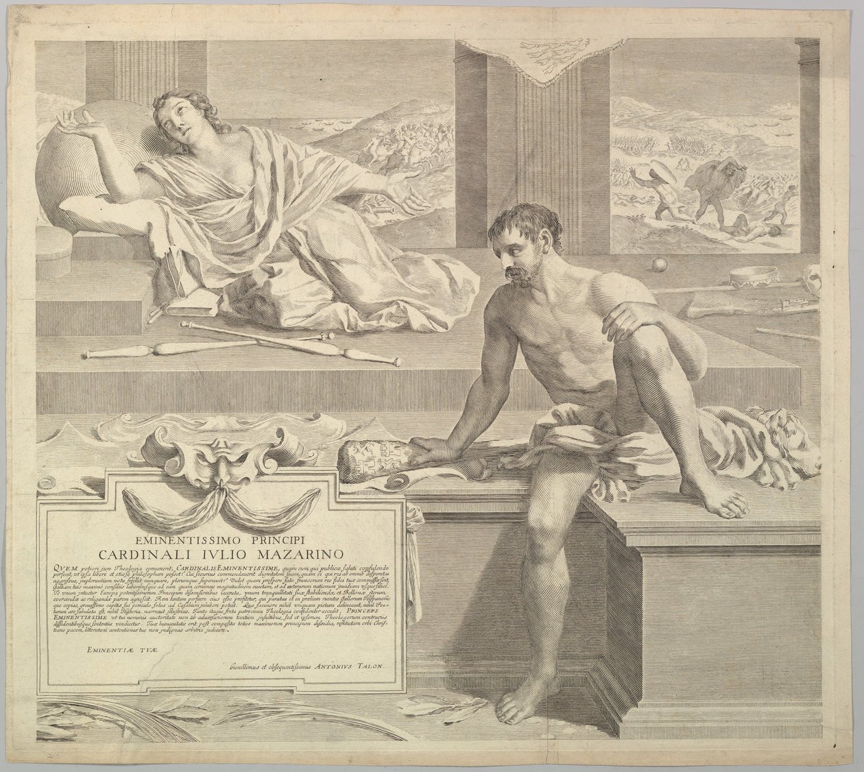 Teologia Antoine Talona, 1648. autorstwa Claude Mellan