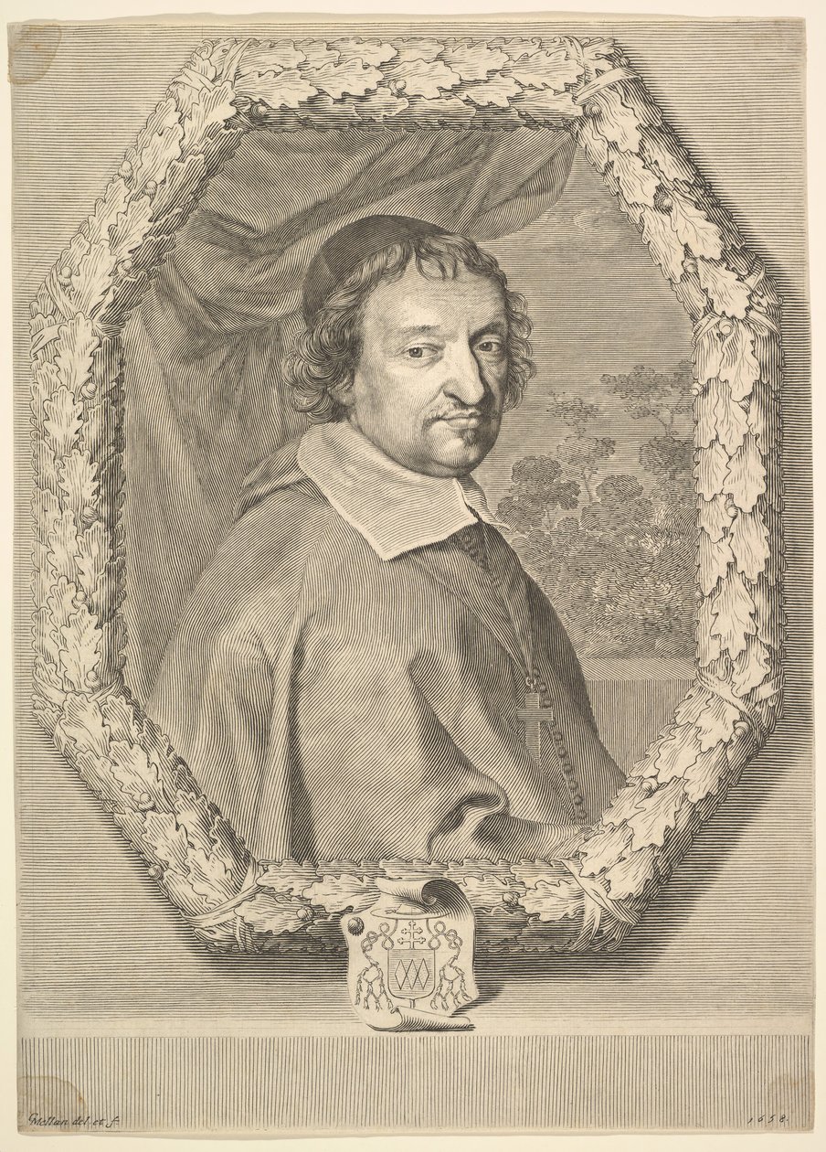 Victor le Bouthillier, 1658.  autorstwa Claude Mellan