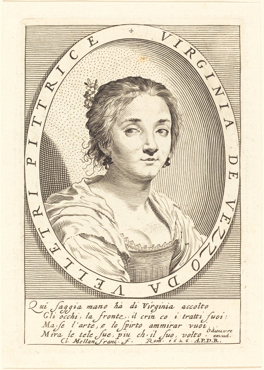 Virginia da Vezzo autorstwa Claude Mellan