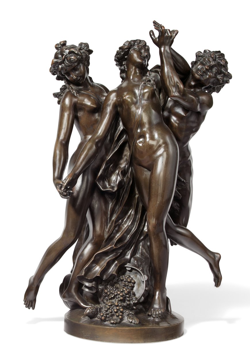 Trzy Gracje, c.1860 (brąz) autorstwa Claude Michel (after) Clodion