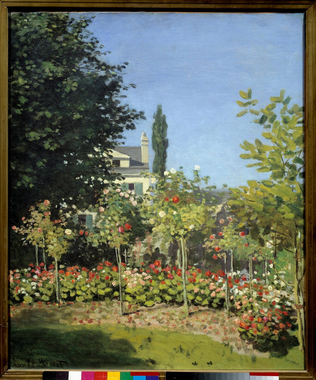 Ogród kwiatowy w Sainte Adresse. Obraz Claude