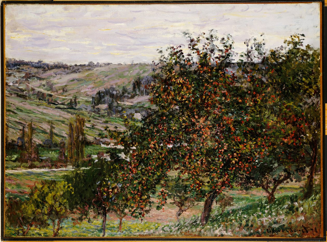 Jabłonie w pobliżu Vetheuil autorstwa Claude Monet