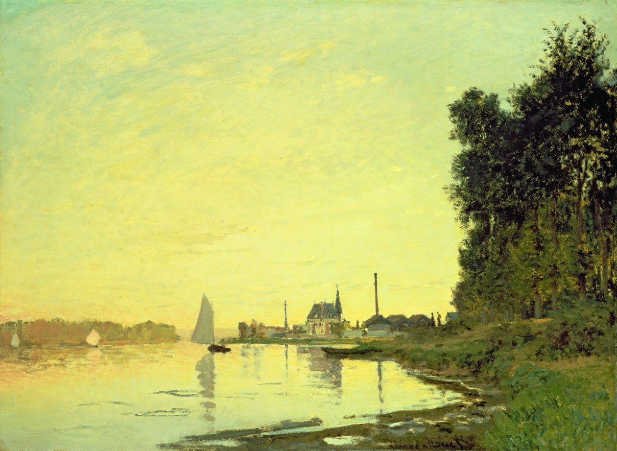 Argenteuil, pod koniec popołudnia, 1872 autorstwa Claude Monet