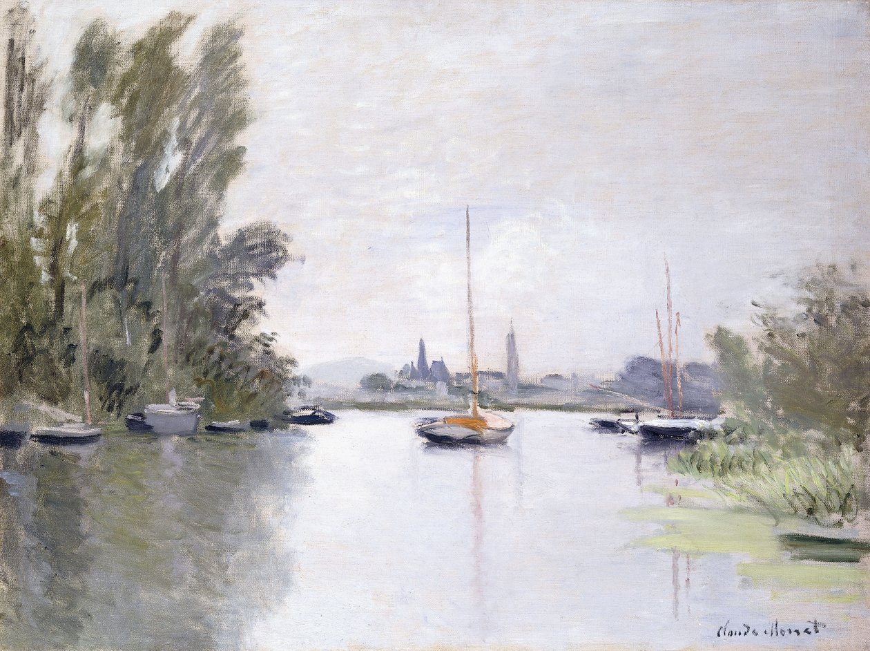 Argenteuil, widok Małej Odnogi Sekwany, 1872 autorstwa Claude Monet