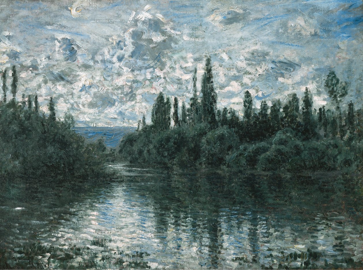 Ramię Sekwany w pobliżu Vétheuil, 1878. autorstwa Claude Monet