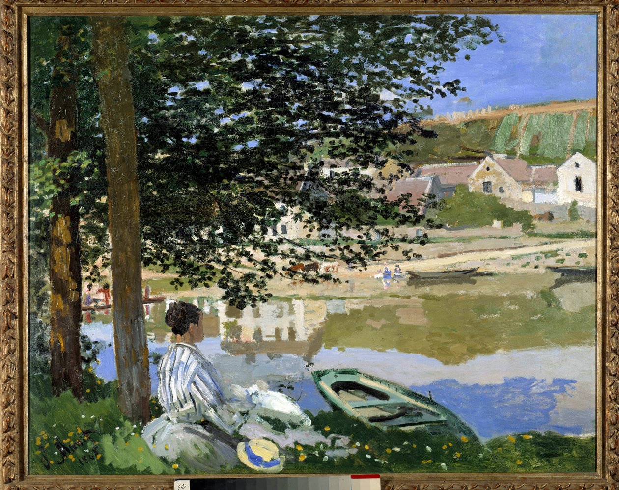 Na brzegu wody w Bennecourt autorstwa Claude Monet