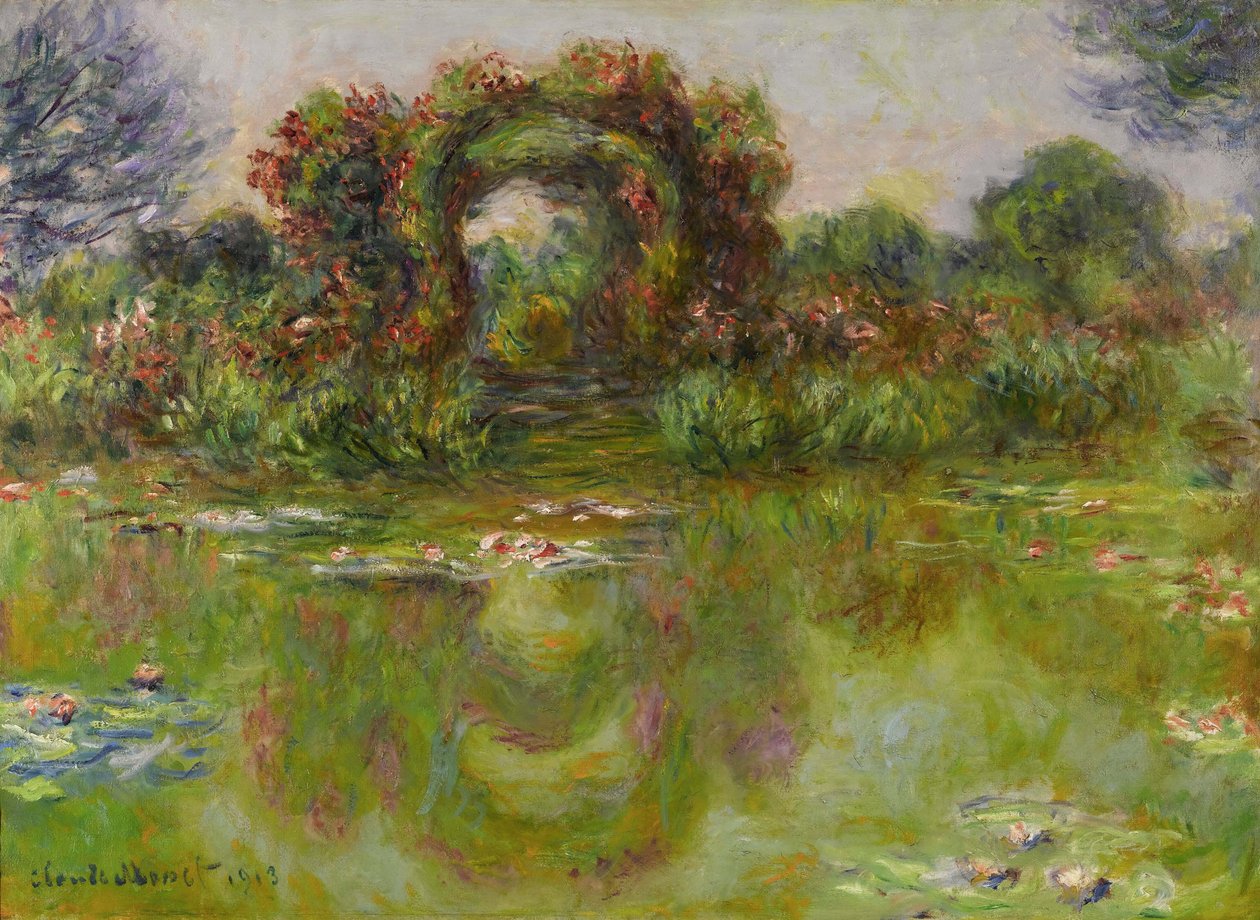 Staw Lilie Wodne, Rosiers, 1913 autorstwa Claude Monet