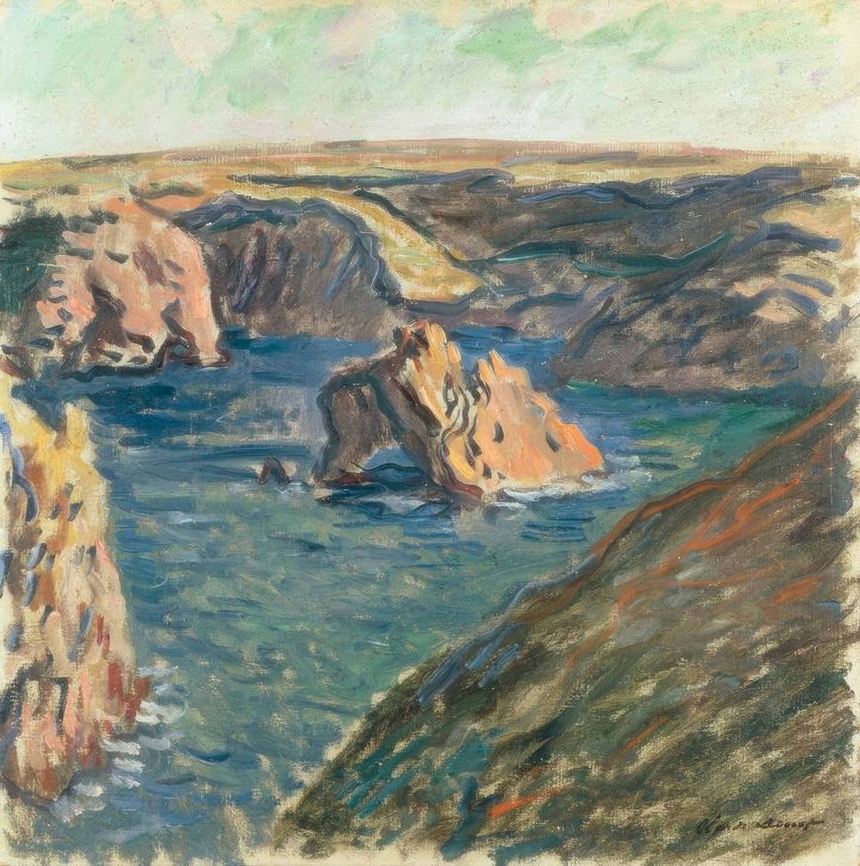 Piękna wyspa autorstwa Claude Monet