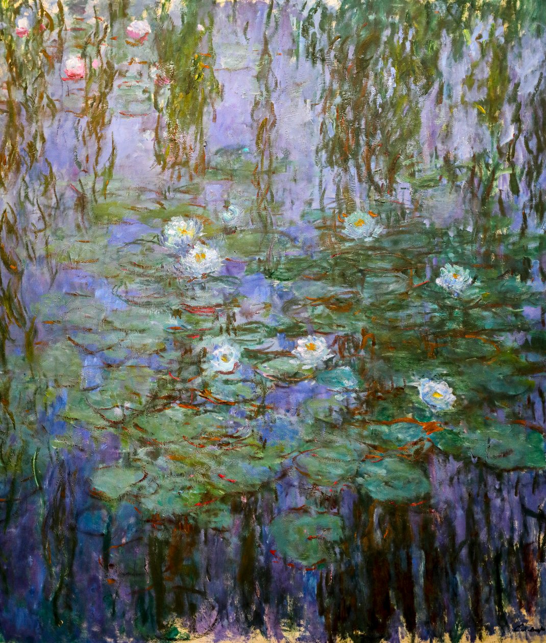 Lilie wodne niebieskie (detal) autorstwa Claude Monet