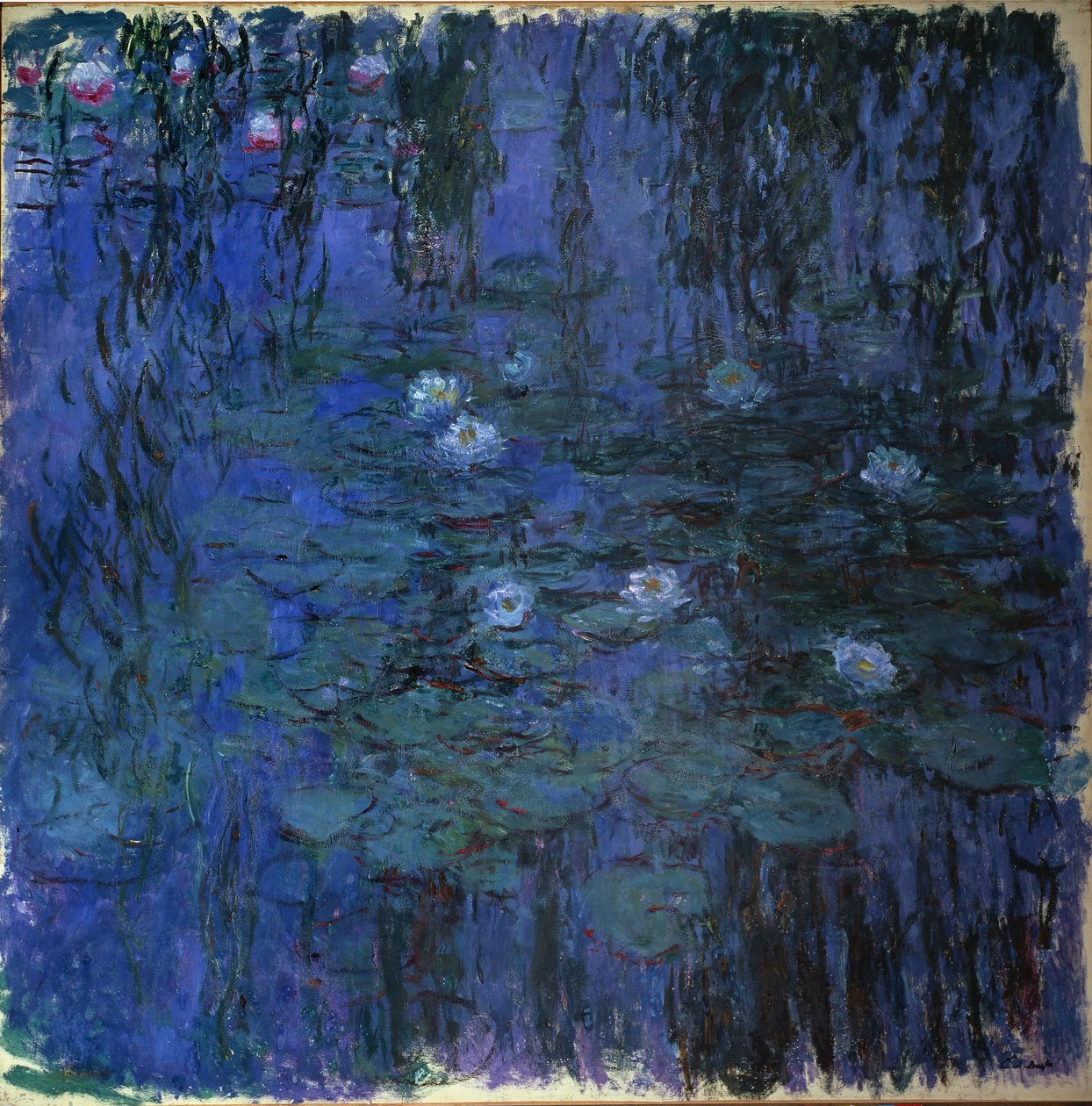 Niebieska lilia wodna (olej na płótnie, ok. 1916-19) autorstwa Claude Monet