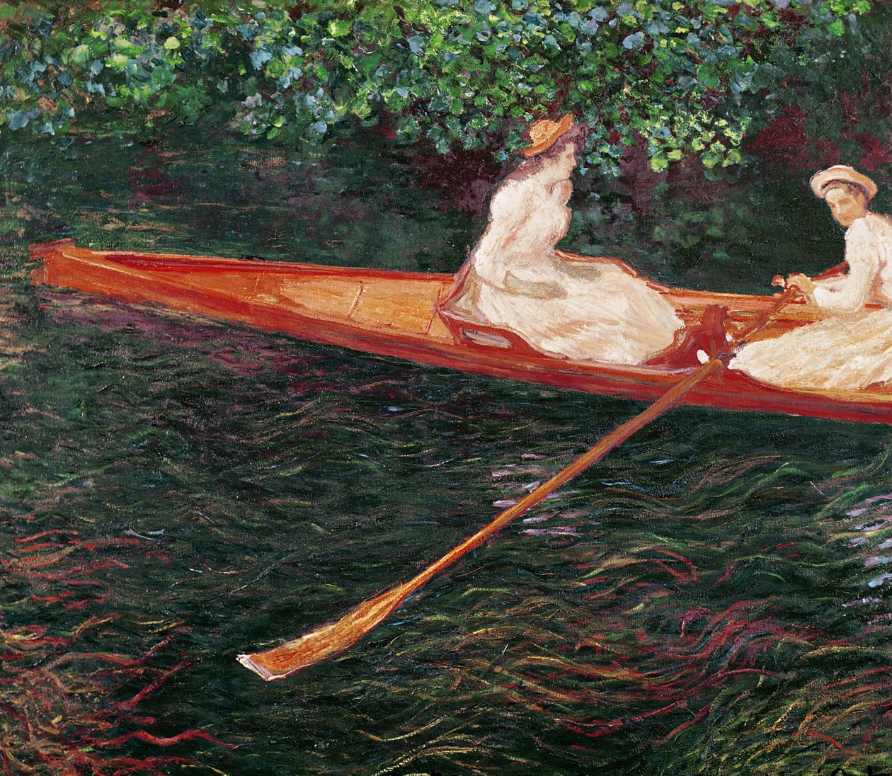 Pływanie łodzią po rzece Epte, ok. 1889-1890 autorstwa Claude Monet