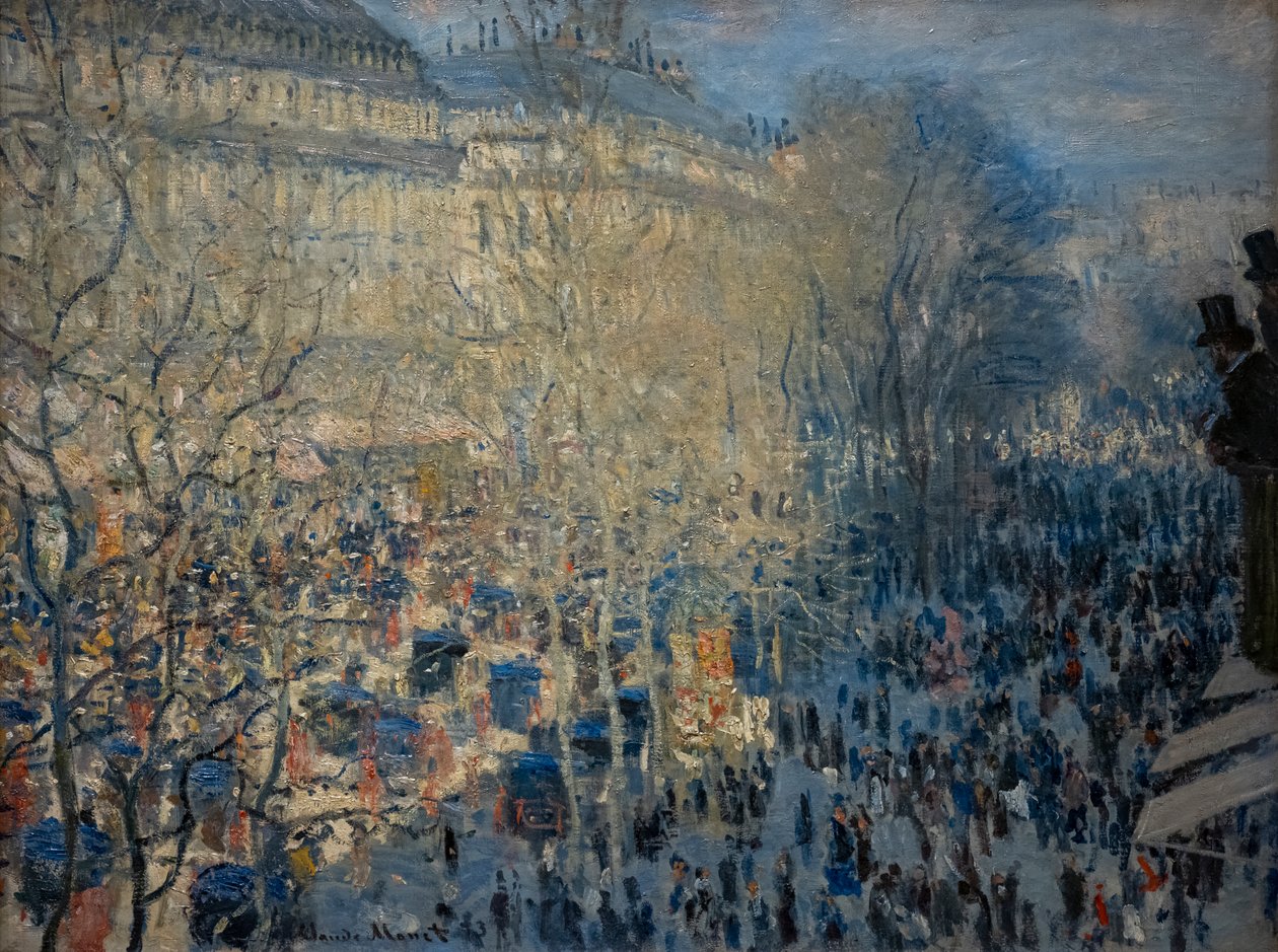 Boulevard des Capucines w Paryżu autorstwa Claude Monet