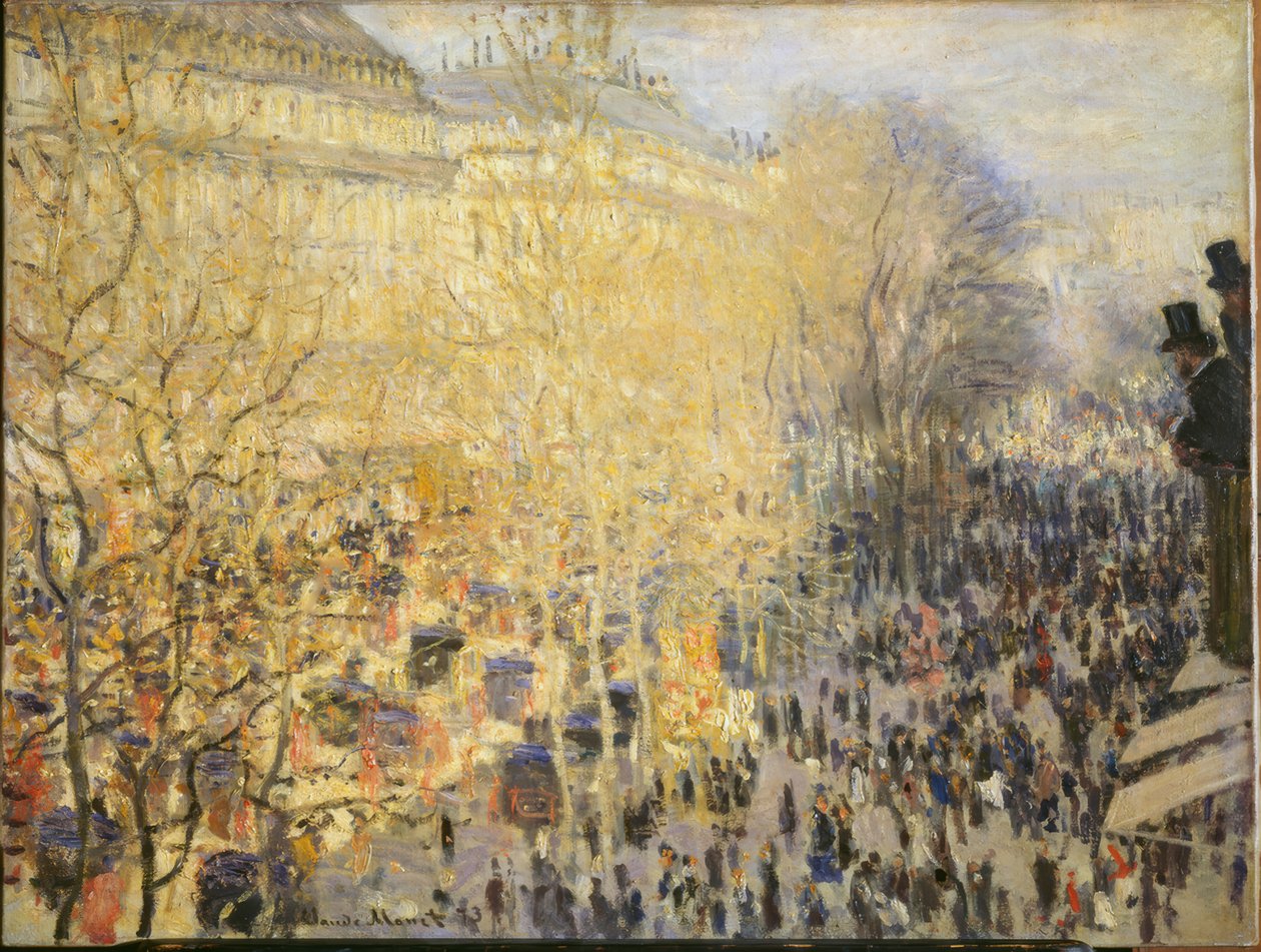 Boulevard des Capucines w Paryżu autorstwa Claude Monet