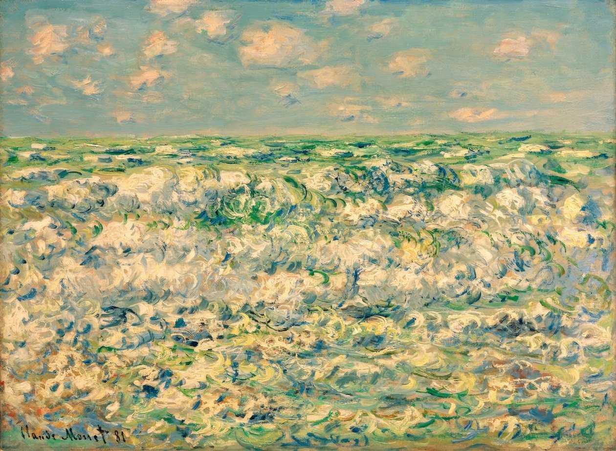 Przełamujące fale autorstwa Claude Monet