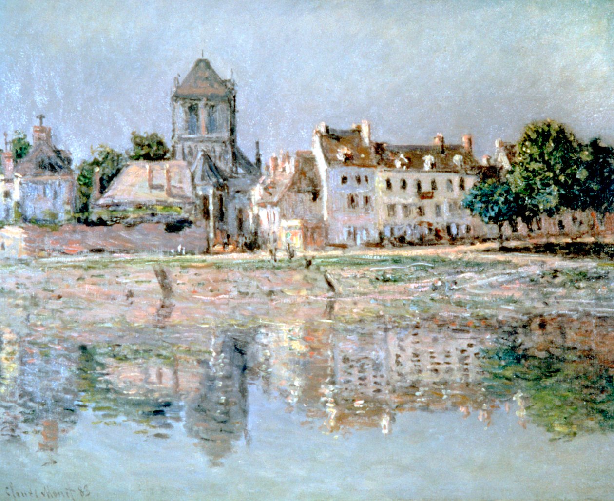 Nad rzeką w Vernon, 1883 autorstwa Claude Monet