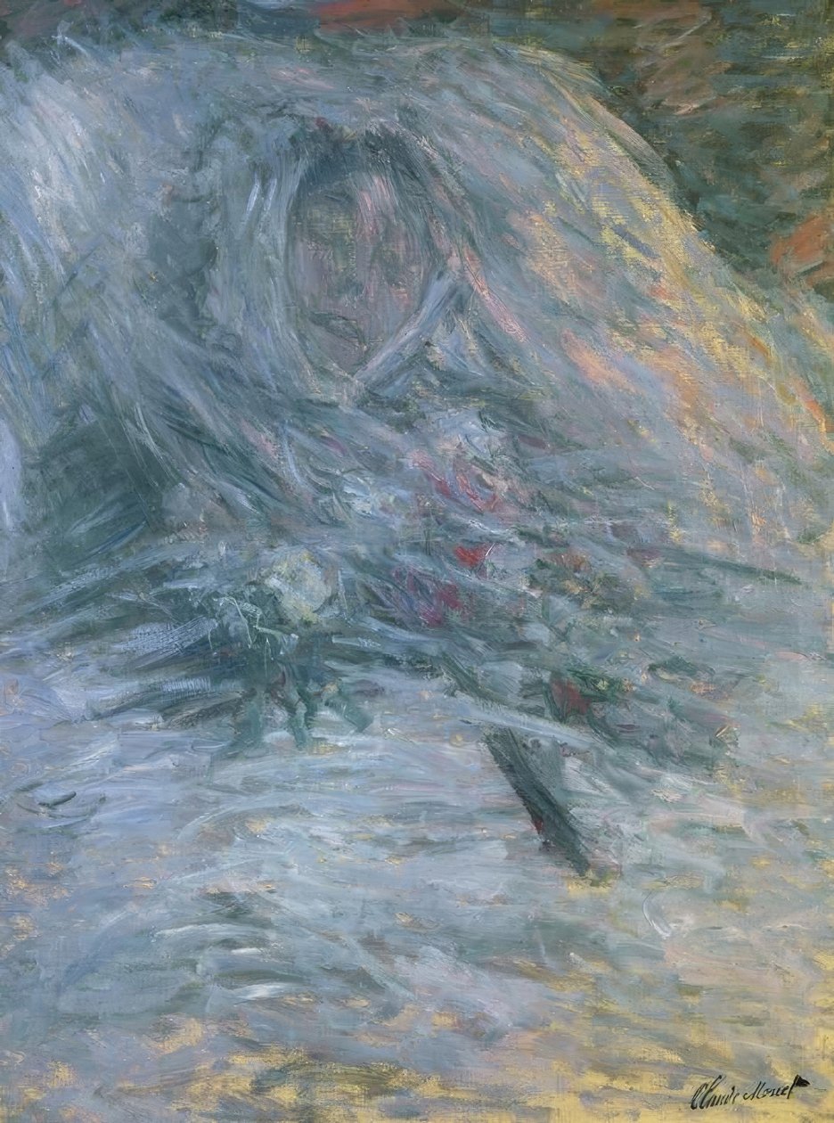 Camille na łożu śmierci autorstwa Claude Monet