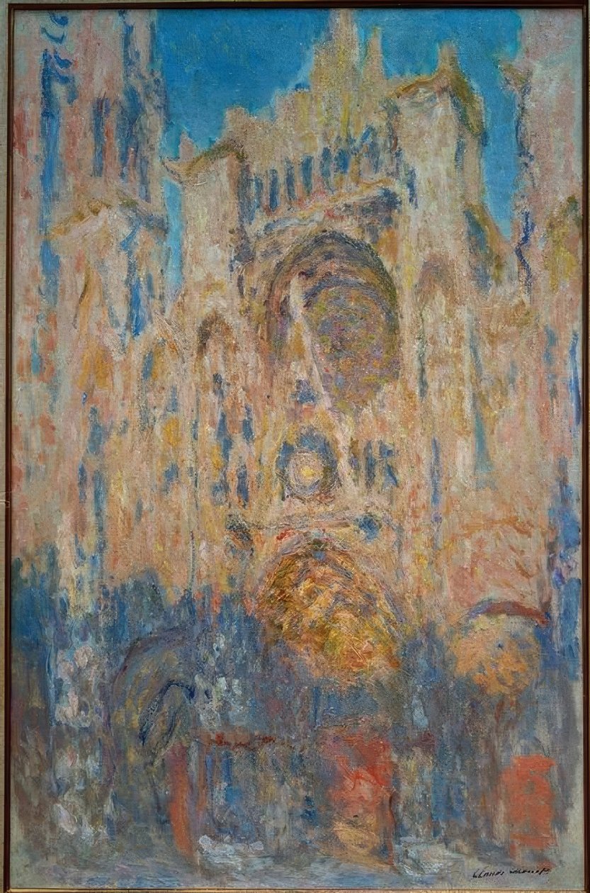Katedra w Rouen. Efekt słońca, koniec dnia autorstwa Claude Monet