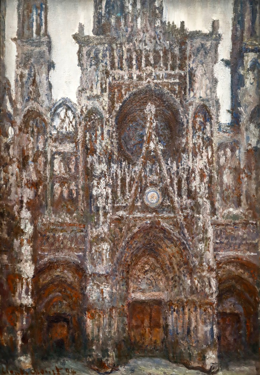 Katedra w Rouen, widok portalu, Brown Harmony autorstwa Claude Monet