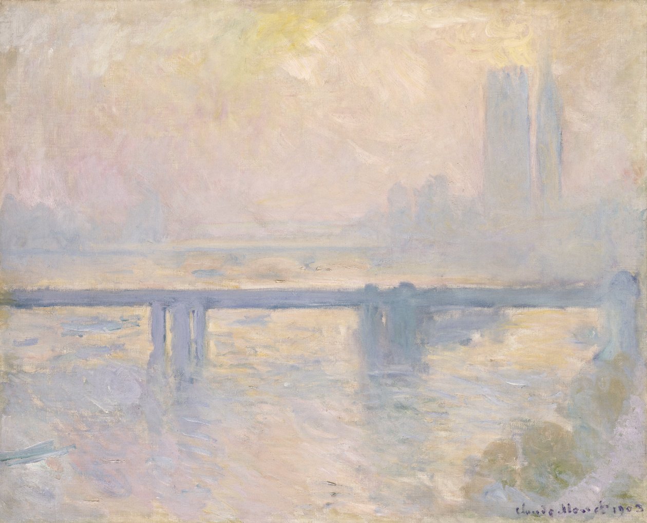 Charing Cross Bridge, 1899 autorstwa Claude Monet
