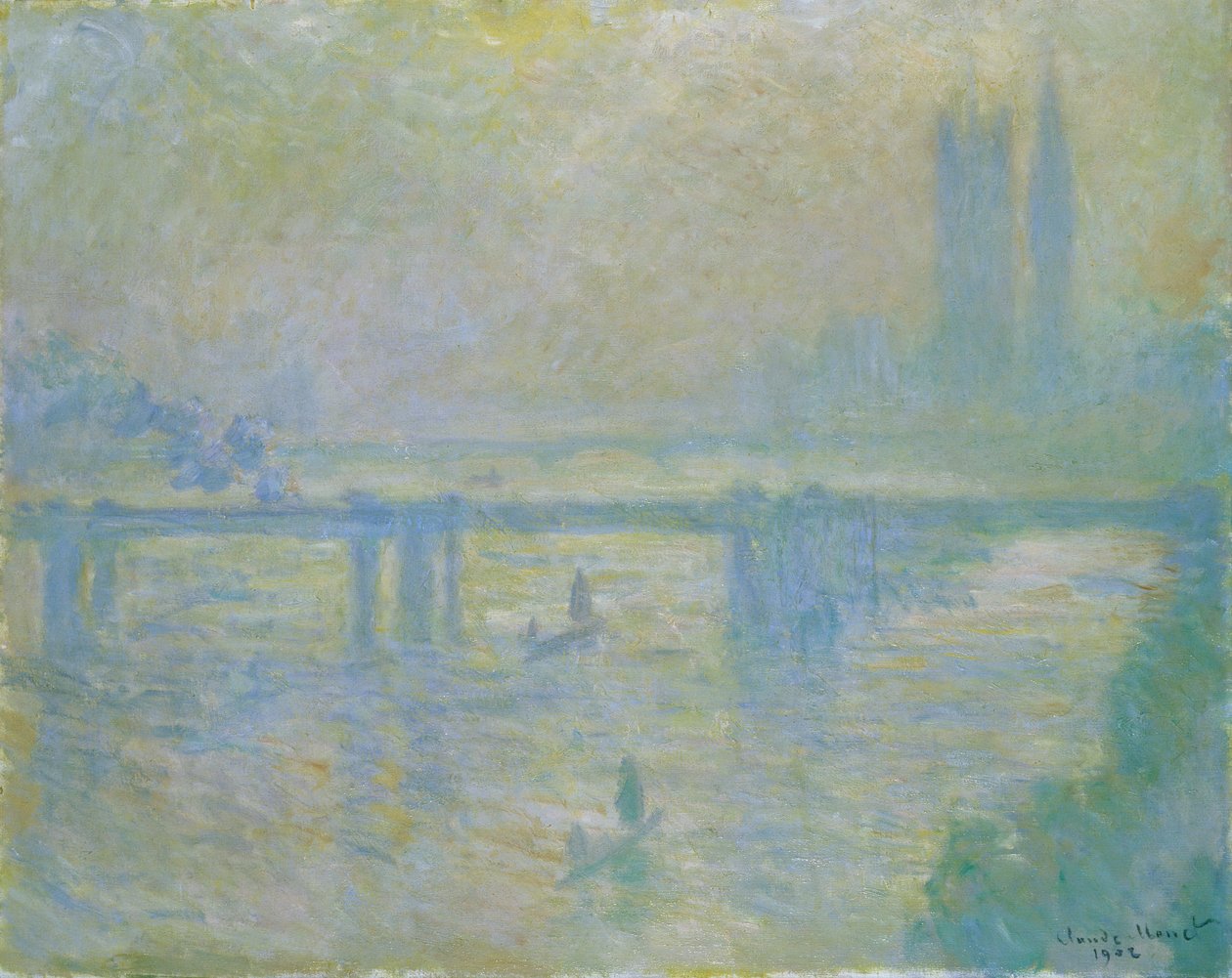 „Most Charing Cross”, 1902 autorstwa Claude Monet