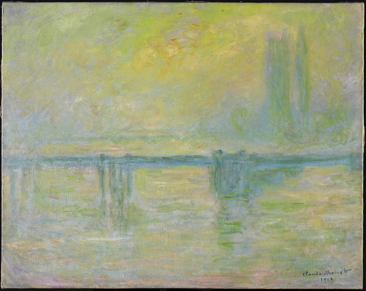 Charing Cross Bridge: Mgła, 1902 autorstwa Claude Monet