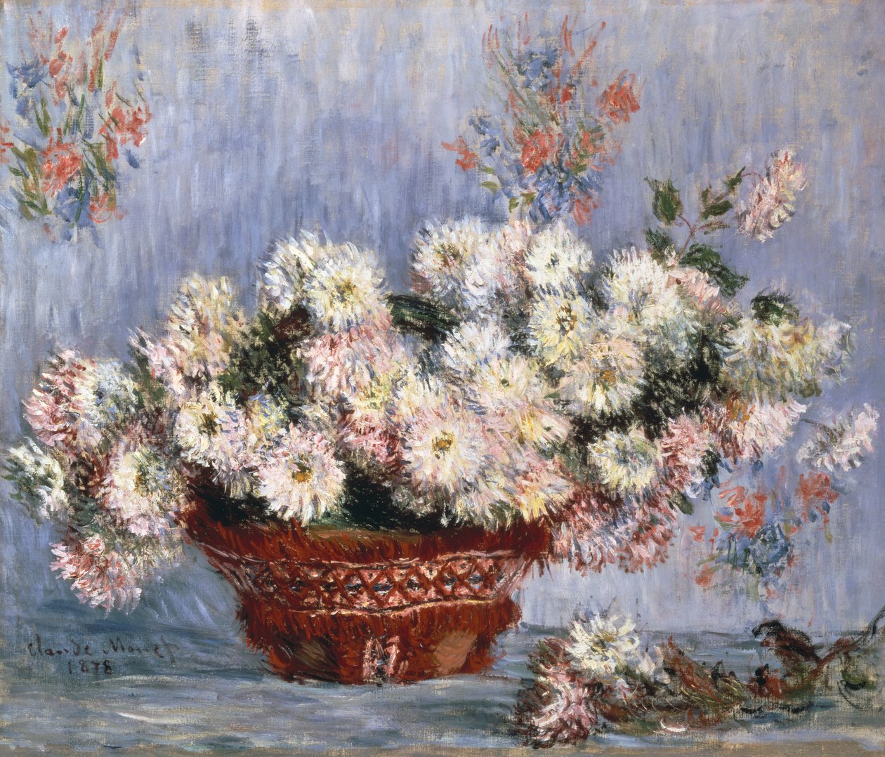 Chryzantemy, 1878 autorstwa Claude Monet
