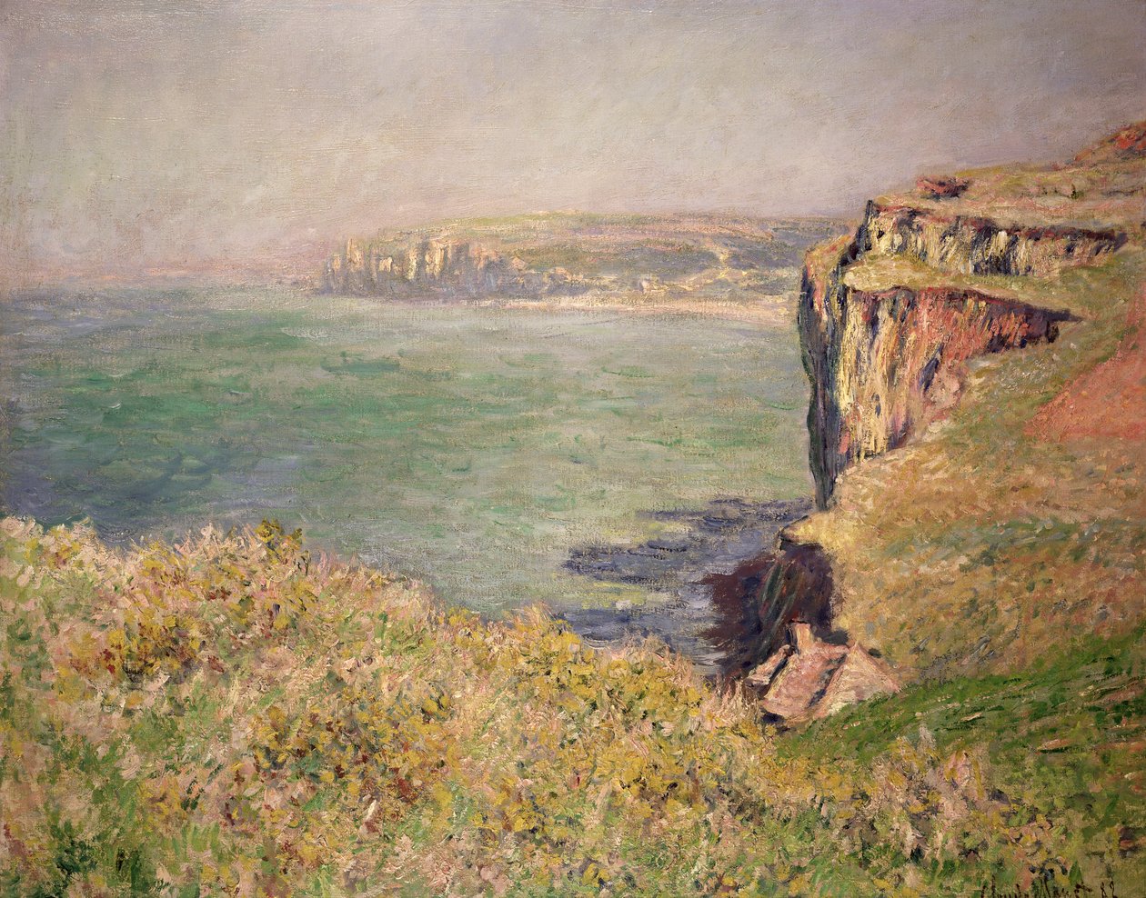 Klif w Varengeville, 1882 autorstwa Claude Monet