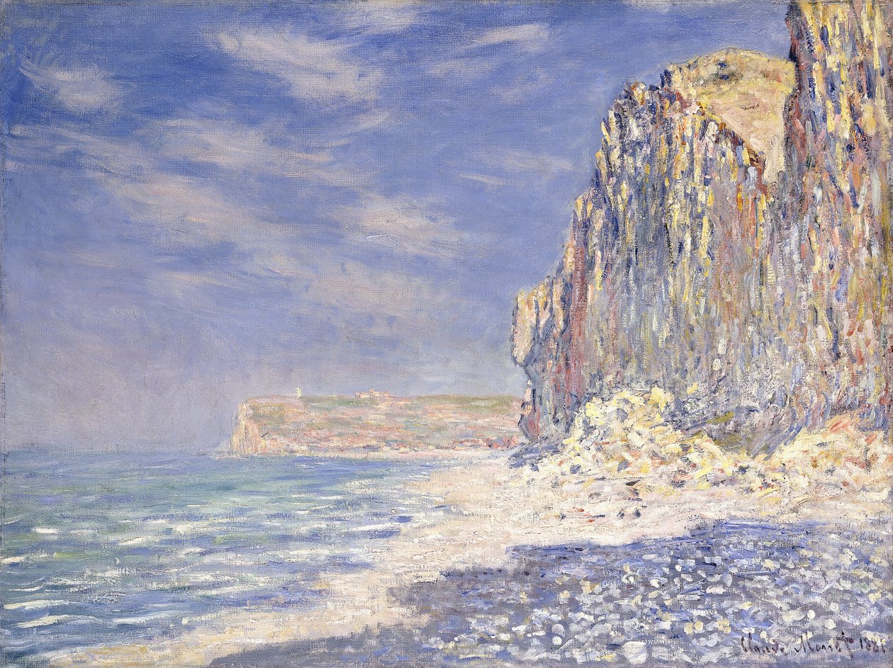 Klify w pobliżu Fecamp, 1881 autorstwa Claude Monet
