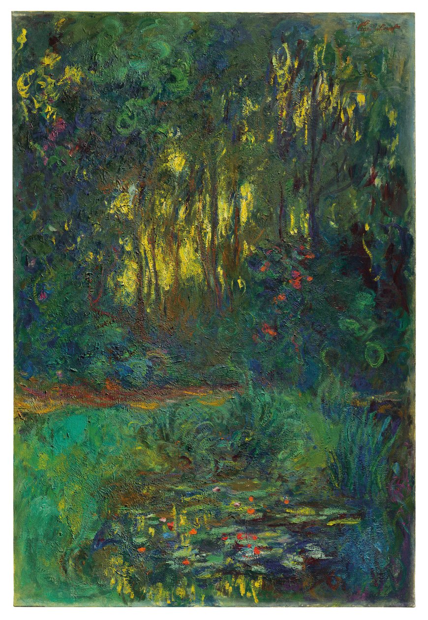 Róg stawu liliowego, ok. 1918-19 autorstwa Claude Monet