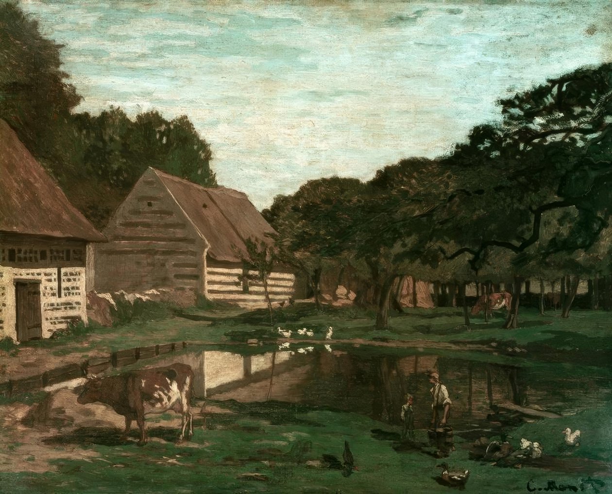Gospodarstwo w Normandii autorstwa Claude Monet