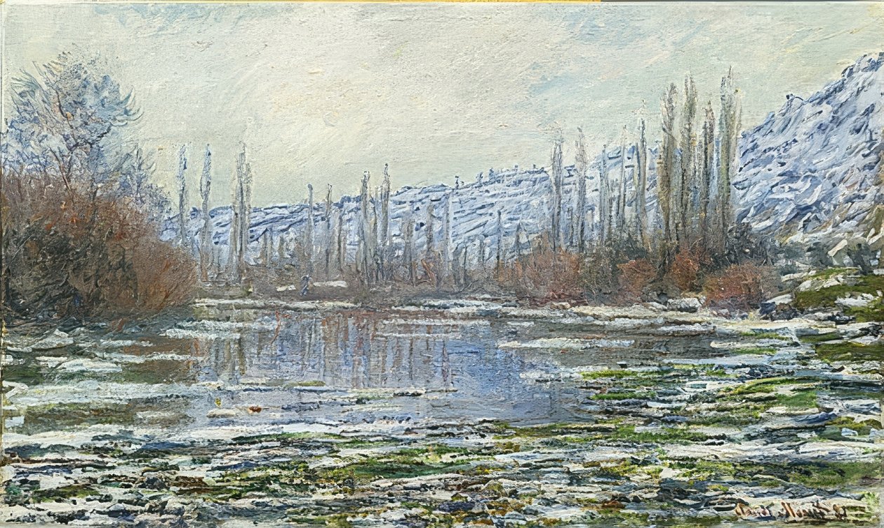 Odwilż w Vétheuil. 1880 autorstwa Claude Monet