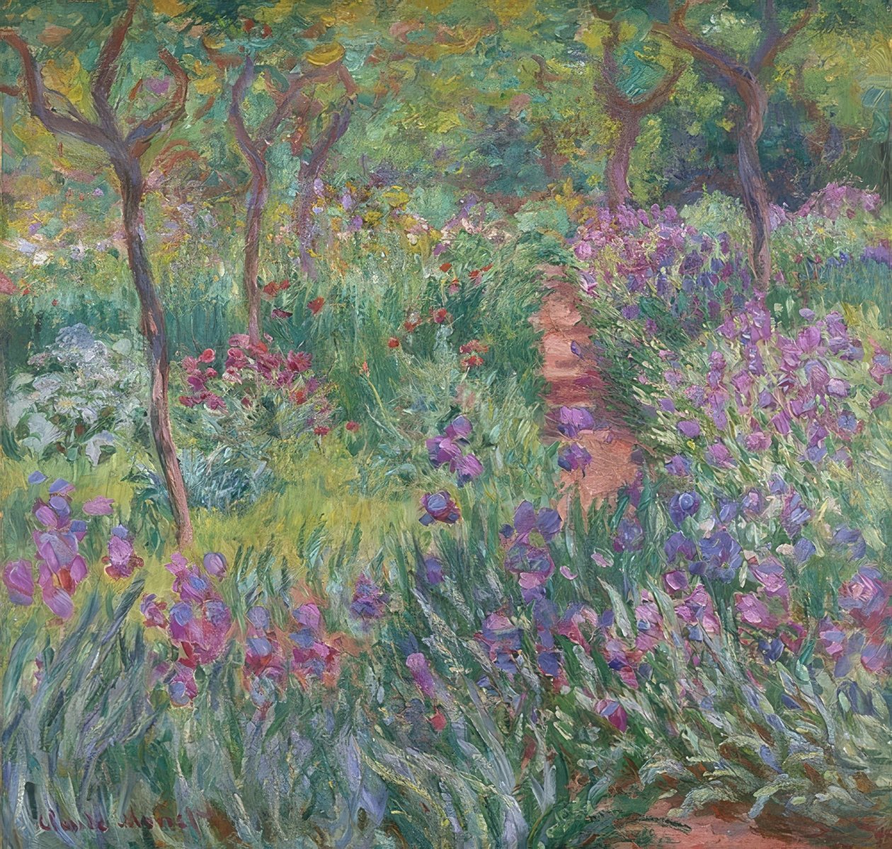 Ogród artysty w Giverny. 1900 autorstwa Claude Monet