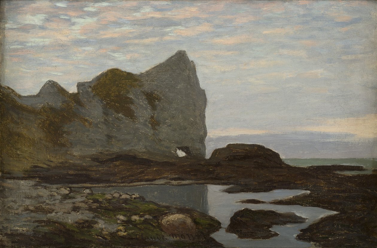 Étretat, ok. 1864 r. autorstwa Claude Monet