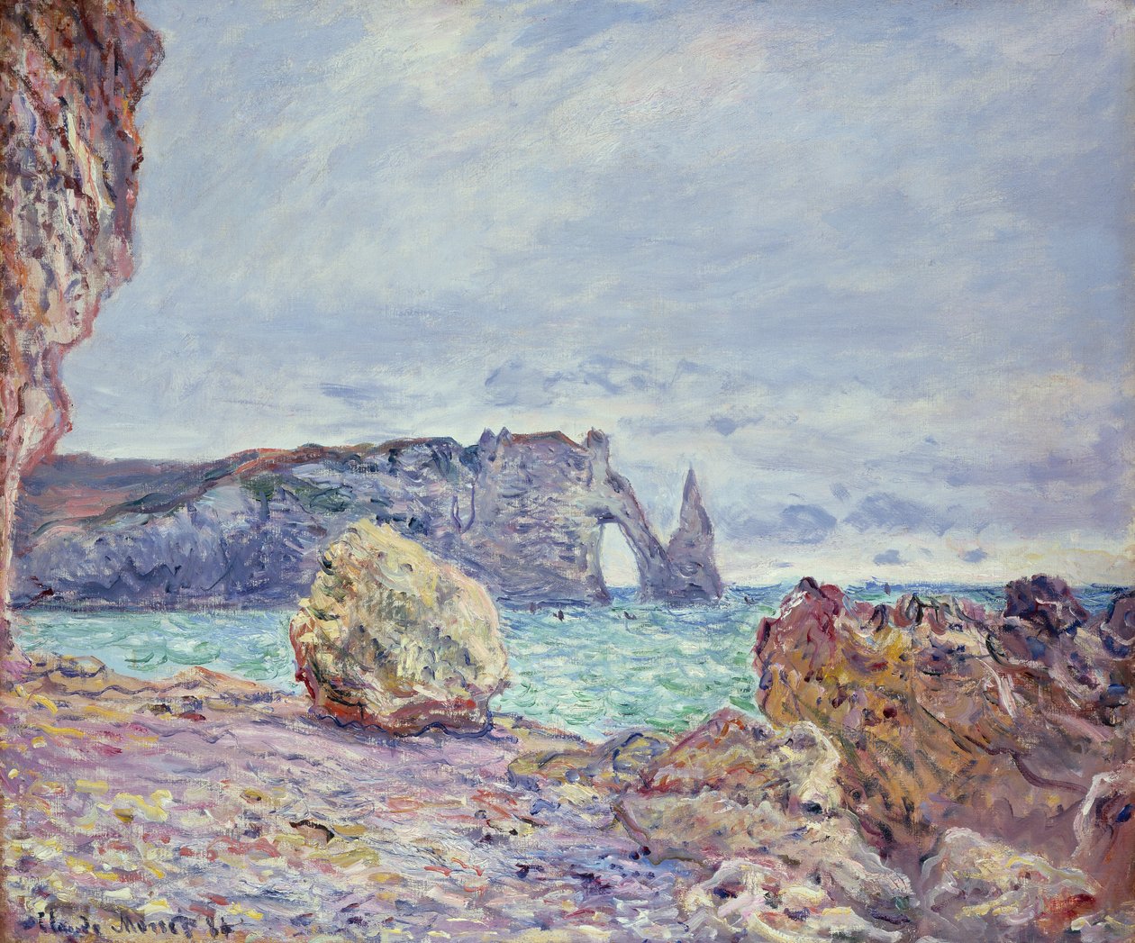 Etretat, plaża i Porte d