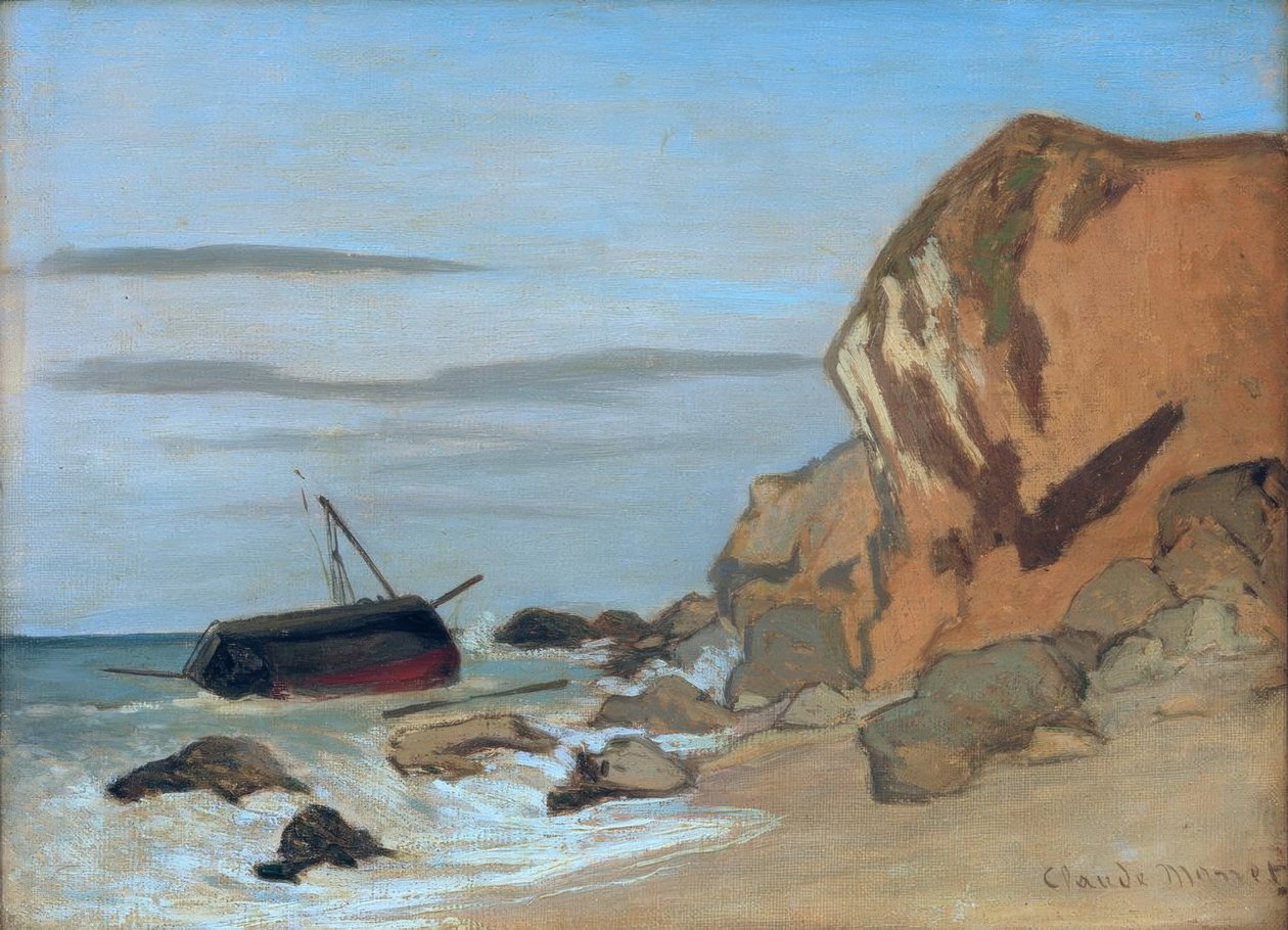 Klif autorstwa Claude Monet