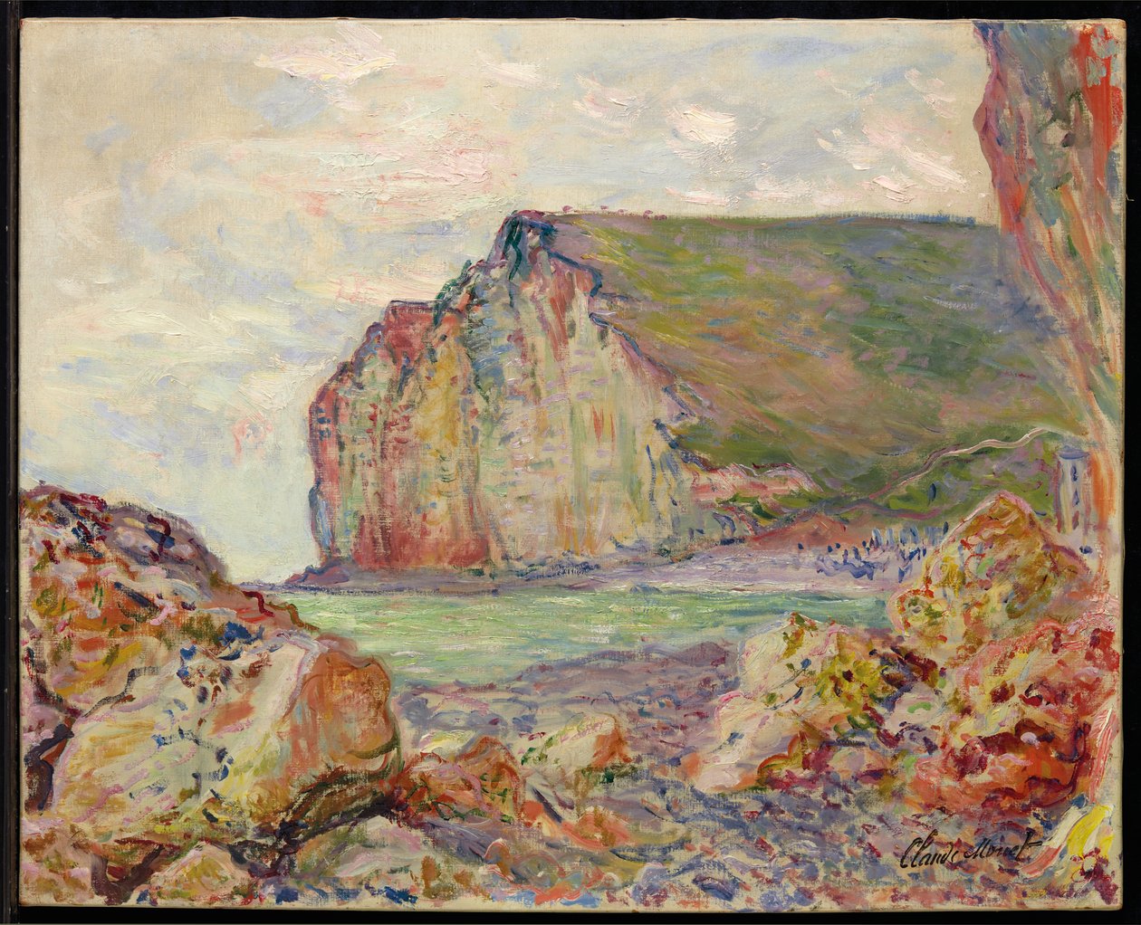 Klify Petites-Dalles, 1884 autorstwa Claude Monet