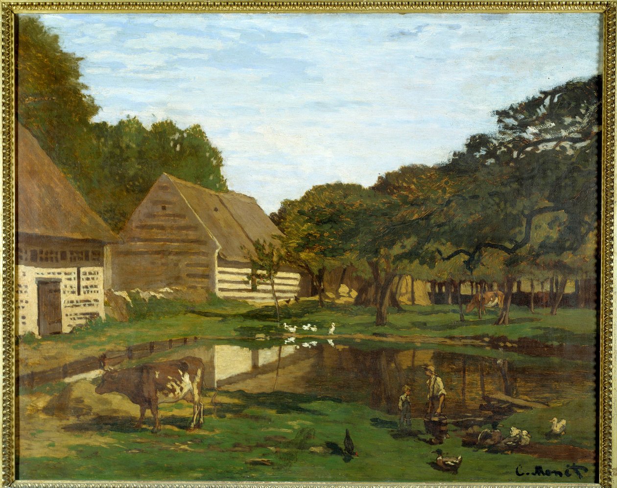 Gospodarstwo rolne w Normandii (w Pays de Caux). Obraz Claude