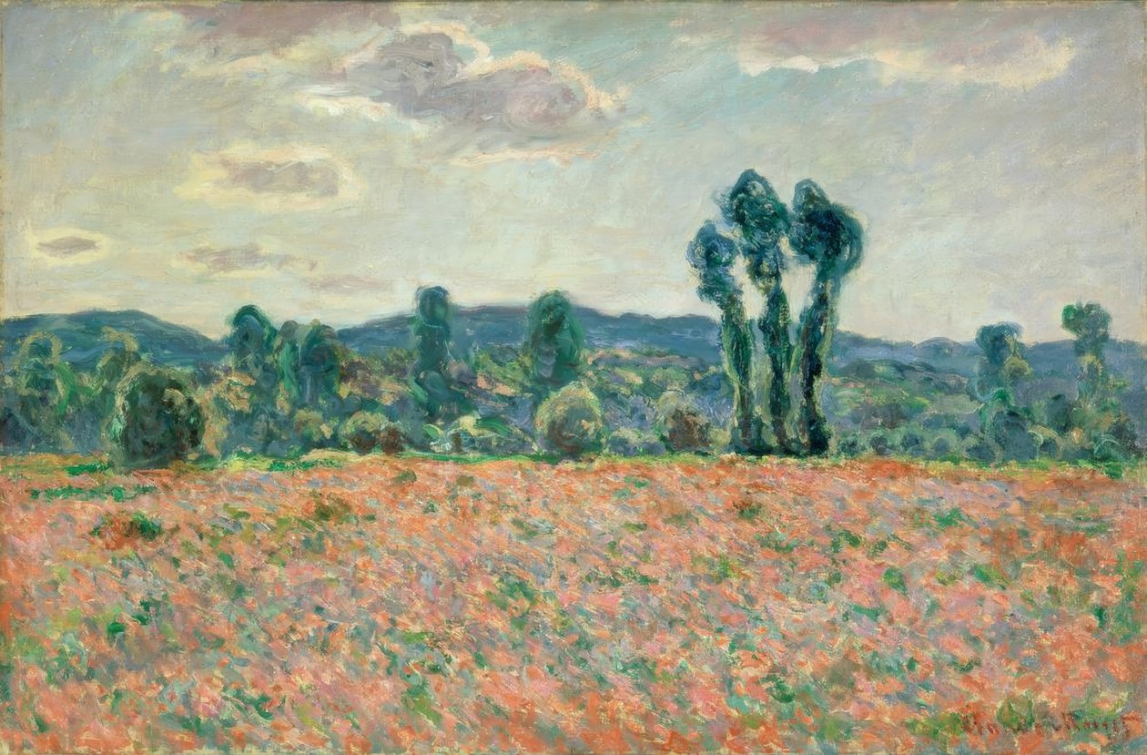 Pole z makami autorstwa Claude Monet