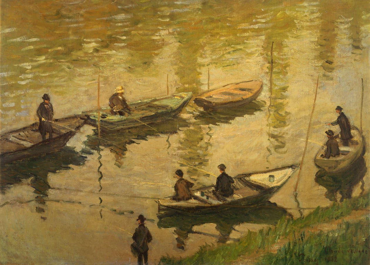 Rybacy na Sekwanie autorstwa Claude Monet