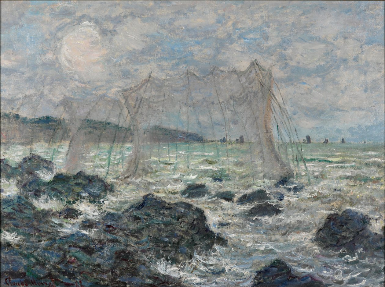 Sieci rybackie w Pourville autorstwa Claude Monet