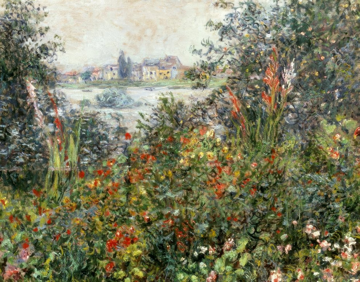 Kwiaty w Vétheuil autorstwa Claude Monet