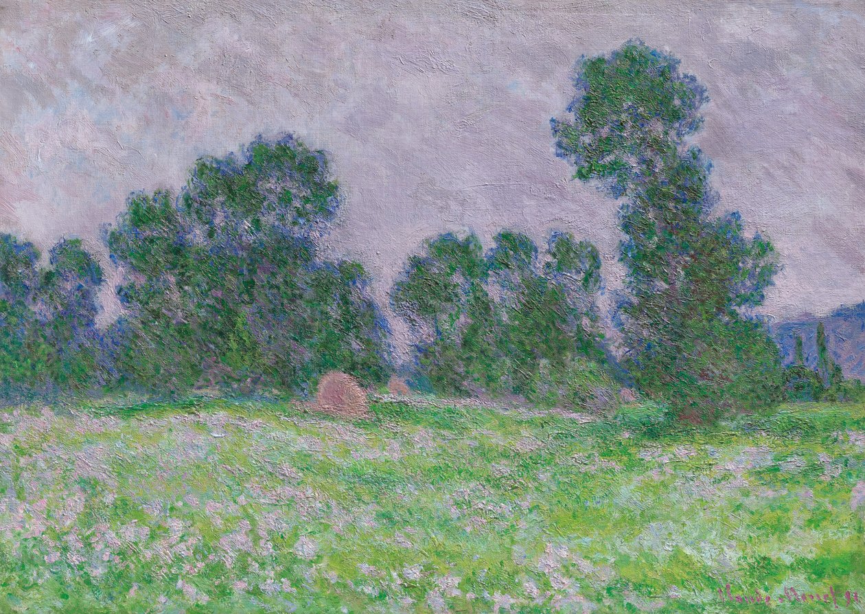 Kwietna łąka w Giverny autorstwa Claude Monet
