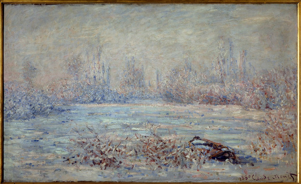 Mróz koło Vetheuil w 1880 r. Obraz Claude