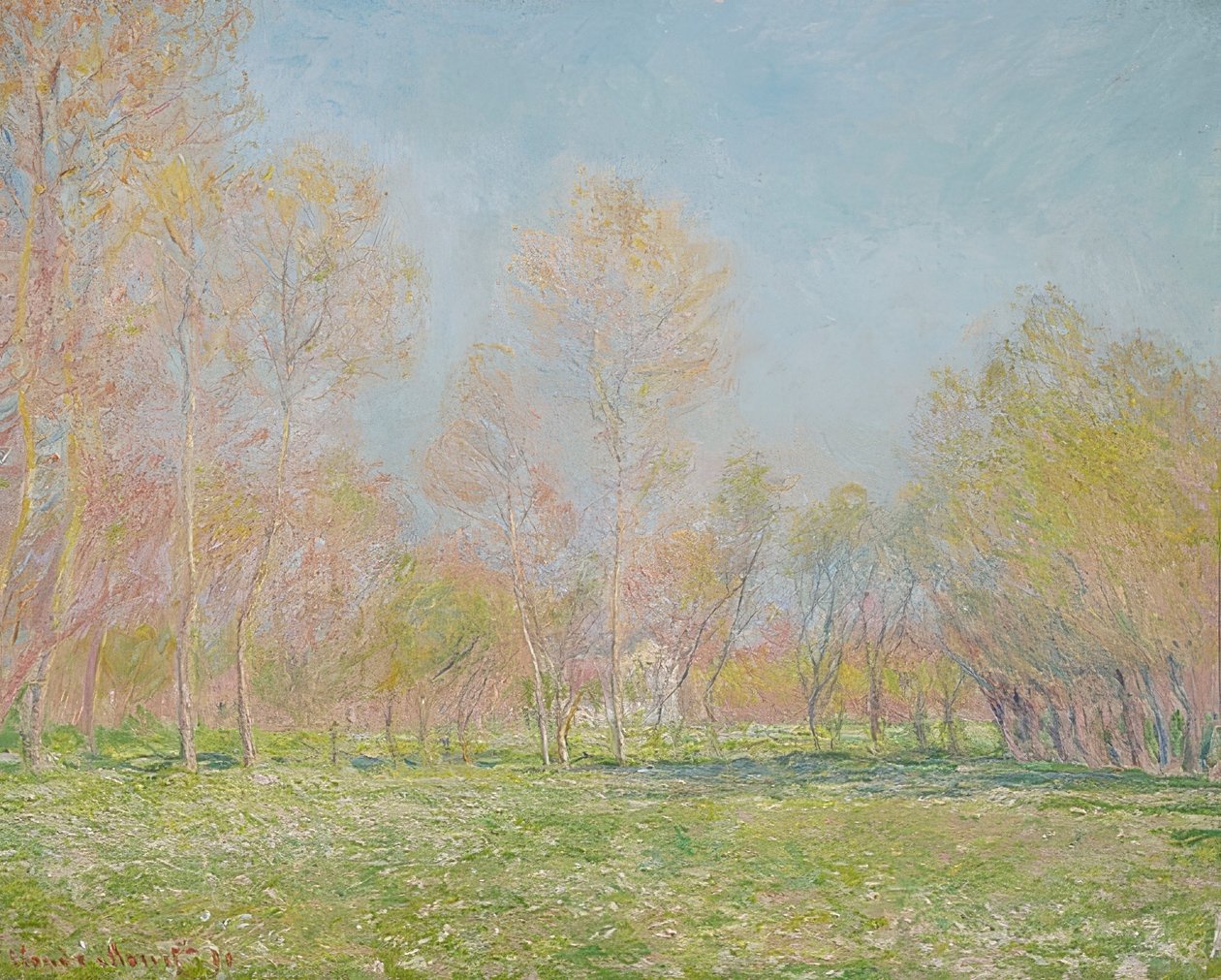 Frühling w Giverny. 1890 autorstwa Claude Monet