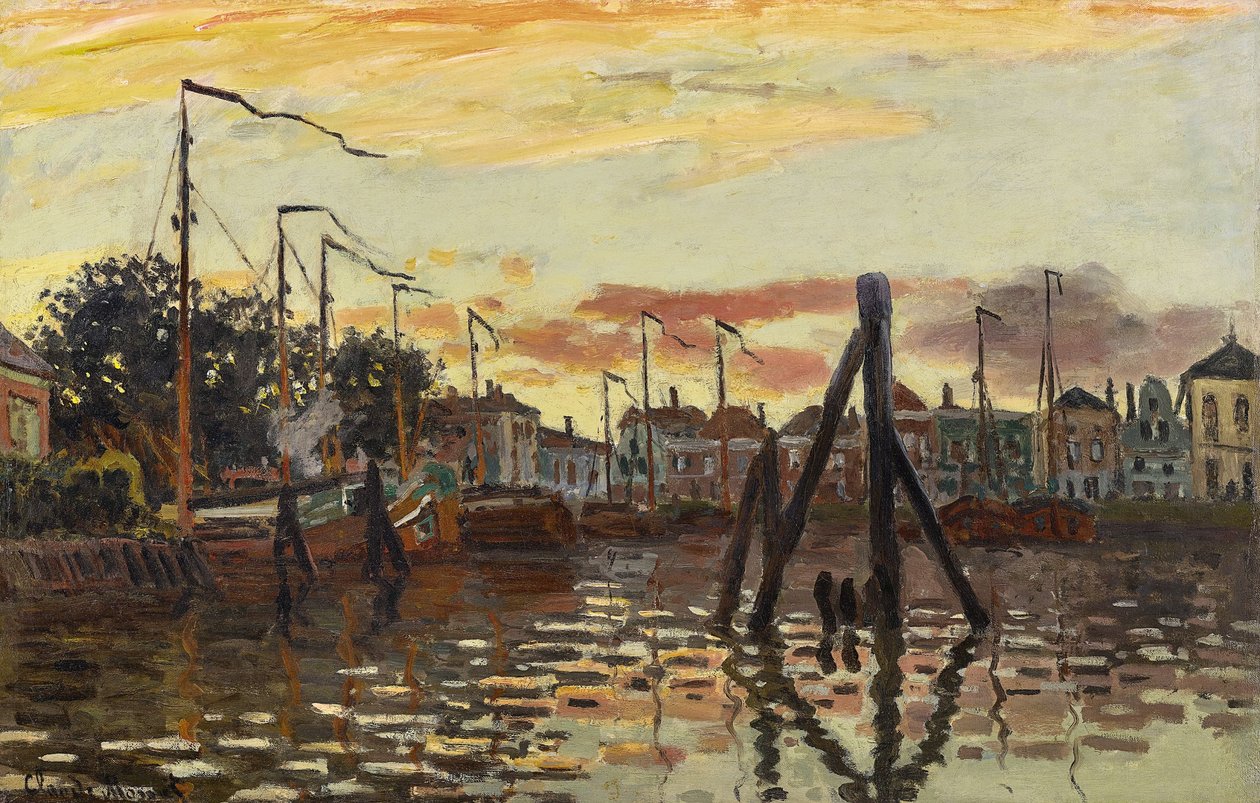 niemiecki: Der Hafen von Zaandam Port Zaandam autorstwa Claude Monet