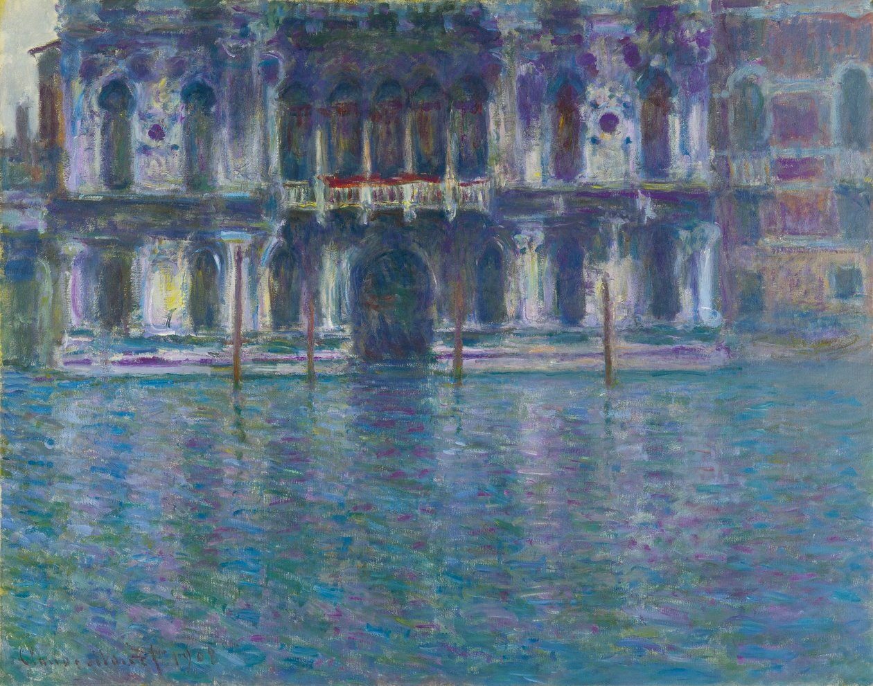Niemiecki: Le Palais Contarini Le Palais Contarini autorstwa Claude Monet